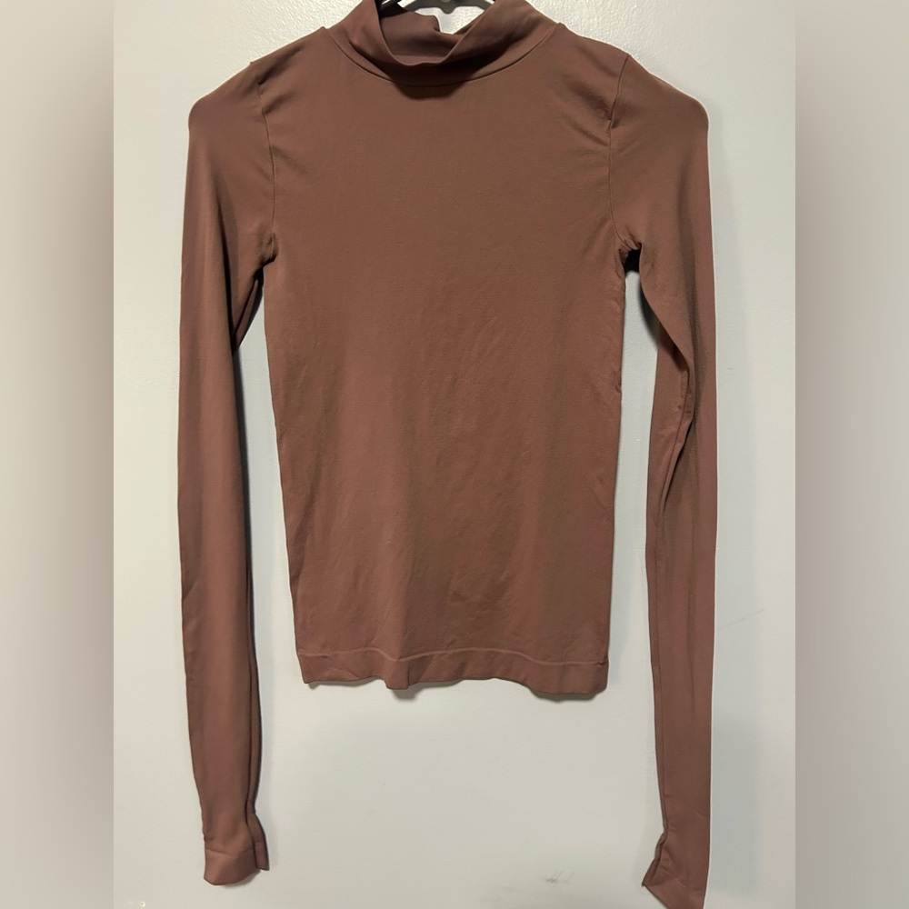 Free people intimately mock neck long sleeve xs small